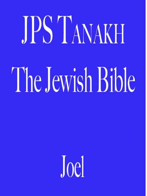 Title details for Joel by The Jewish Publication Society - Wait list